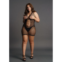 Le Désir Robe sexy Grande Taille PEEK-A-BOO Noire